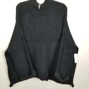 Free People Cuddle Up Pull Over in Black